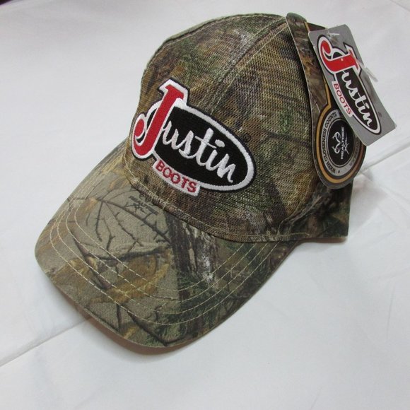 Justin Boots Accessories Justin Boots Logo Realtree Camo Adjustable